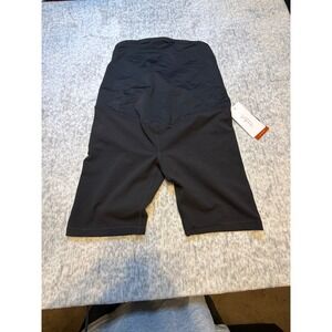 ingrid + isabel Maternity Active Biker Shorts Black Size M